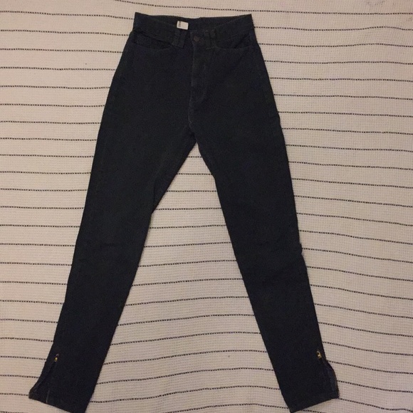 American ApparelHigh waisted green soft denim - Picture 1 of 4